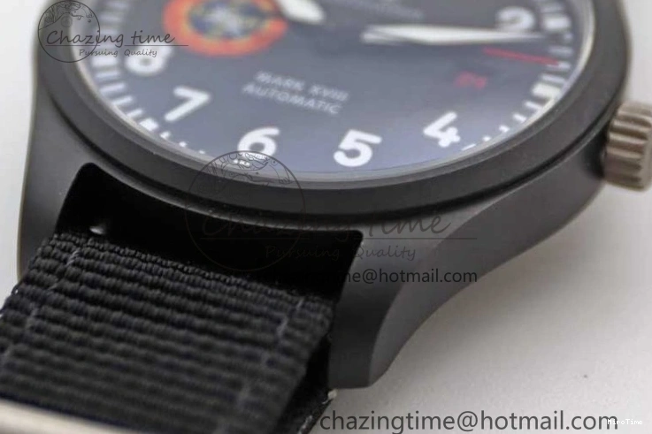 MIROTIME 0213 Mark XVIII ‘TOPGUN SFTI’ Ceramic M+F Best Edition Black Dial on Black Nylon Strap A MultiPurpose 7047